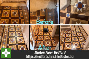 Victorian Minton Tiled Floor Restoration Bedford