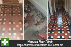 Victorian Tiled Hallway Floor Restoration Thirsk