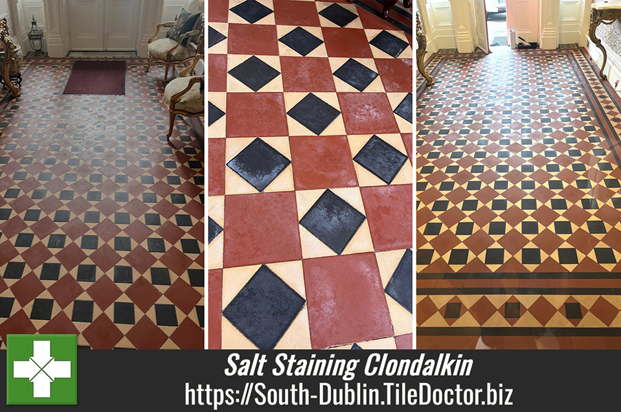 Salt-Stained Victorian Tiled Hallway Renovation Clondalkin Dublin
