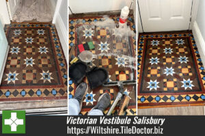 Victorian Tiled Vestibule Floor Restoration Salisbury